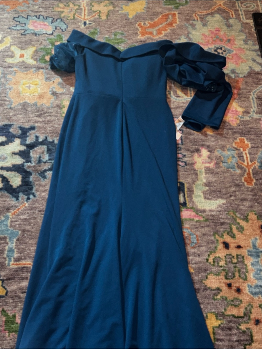 Marfil Barcelona cocktail dress with removable sleeves - Picture 10 of 11